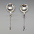 1902 British antique sterling silver spoon pair 110g John Millward Banks