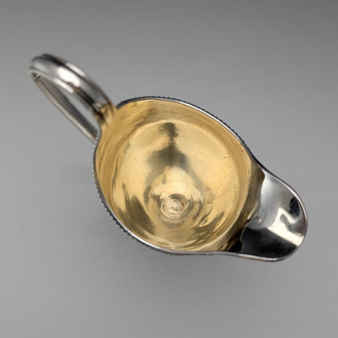 1783 British antique sterling silver cream jug 113g Samuel Meriton II