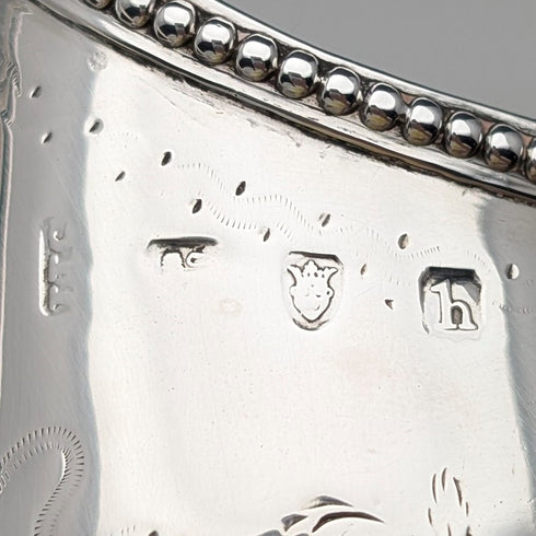 1783 British antique sterling silver cream jug 113g Samuel Meriton II