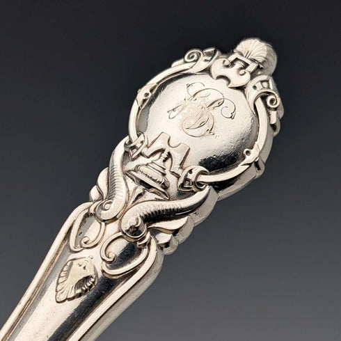 Late 19th Century British Antique Silver Plate Handle Cutlery 7 Pair by John Gilbert