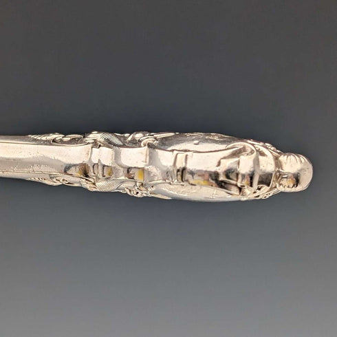 Late 19th Century British Antique Silver Plate Handle Cutlery 7 Pair by John Gilbert
