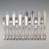 Late 19th Century British Antique Silver Plate Handle Cutlery 7 Pair by John Gilbert