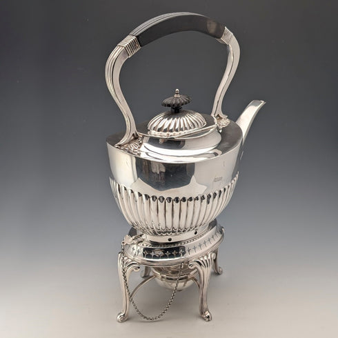約 1900 年英國古董鍍銀茶壺套裝 Daniel&Arter