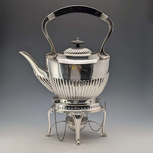約 1900 年英國古董鍍銀茶壺套裝 Daniel&Arter