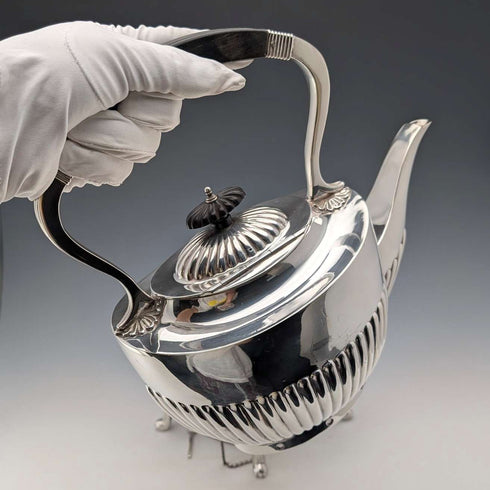 約 1900 年英國古董鍍銀茶壺套裝 Daniel&Arter