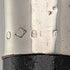 1914 British antique black shaft L-shaped antler handle pure silver decorated walking stick 88cm