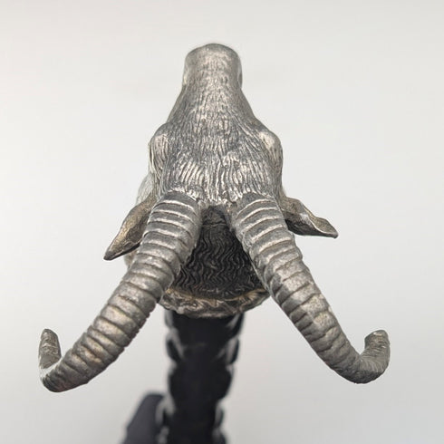 英國復古黑軸錫製山羊頭手柄手杖 85 厘米