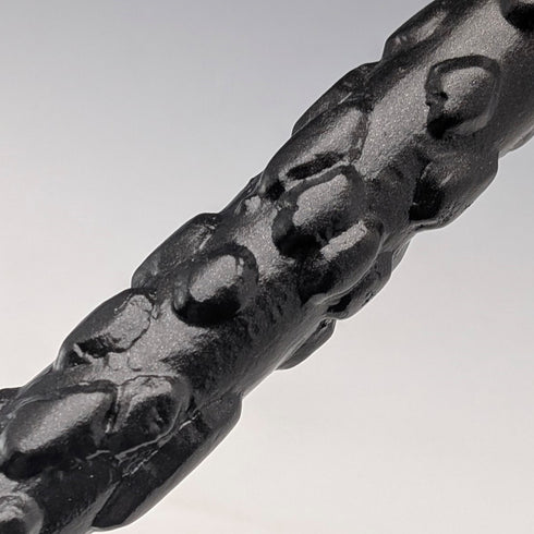 英國復古黑軸錫製山羊頭手柄手杖 85 厘米