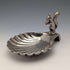 British Vintage Silver Plated Squirrel Decorated Shell Nut Dish