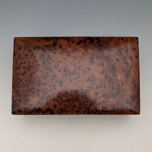 Vintage British wooden laminated box