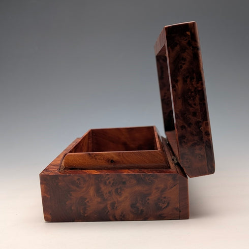 英国ヴィンテージ 木製 ラミネート張り ボックス