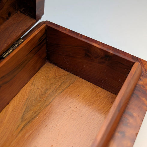 英国ヴィンテージ 木製 ラミネート張り ボックス