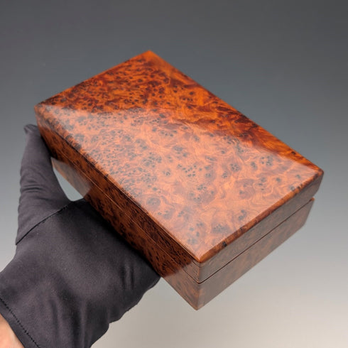 英国ヴィンテージ 木製 ラミネート張り ボックス