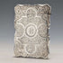 1873 British antique sterling silver card case, 91g, Colen Hewer, Cheshire