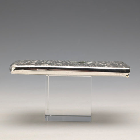 1897年 英国アンティーク 純銀製 スライド式 カードケース 80g HENRY WILLIAMSON