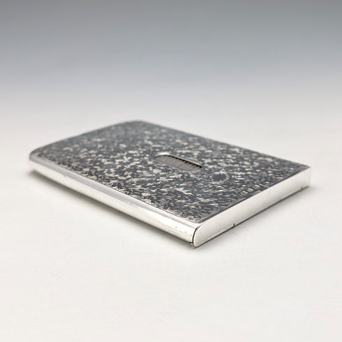 1897年 英国アンティーク 純銀製 スライド式 カードケース 80g HENRY WILLIAMSON