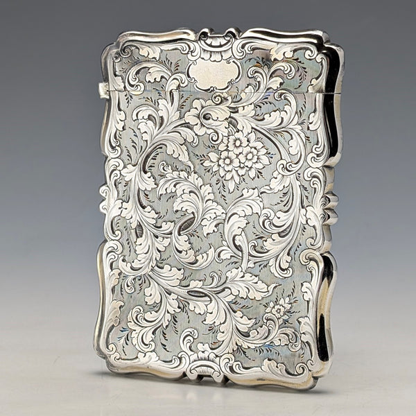 1856 英國古董純銀卡包 66 克 Frederick Marson