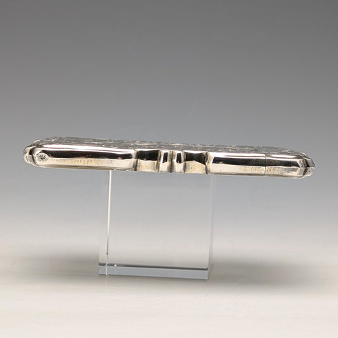 1856年 英国アンティーク 純銀製 カードケース 66g Frederick Marson