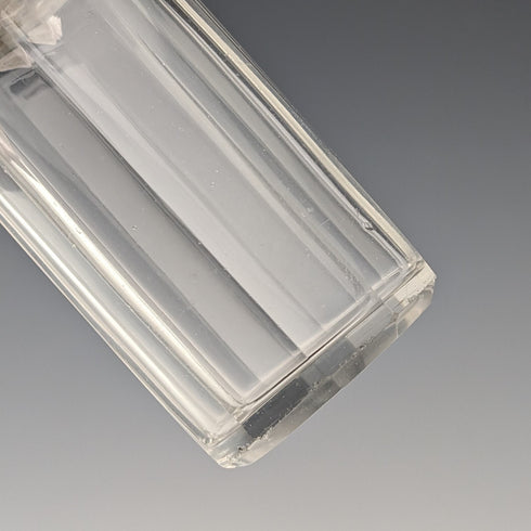 1888年 英国アンティーク 純銀蓋 ガラスボトル長短ペア Army&Navy Cooperative