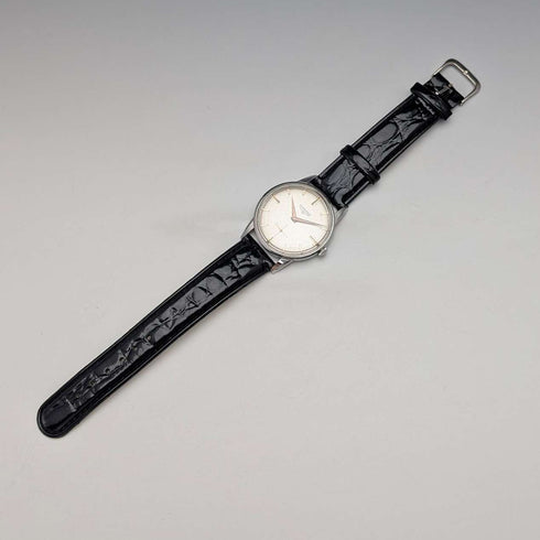 1958 Longines Ref8888 Men's Mechanical Wristwatch Cal30L 35mm Stainless Steel Case