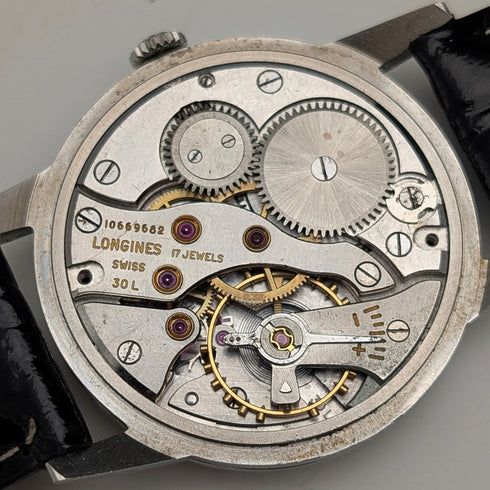 1958 浪琴 Ref8888 男士機械腕錶 Cal30L 35 毫米不鏽鋼錶殼