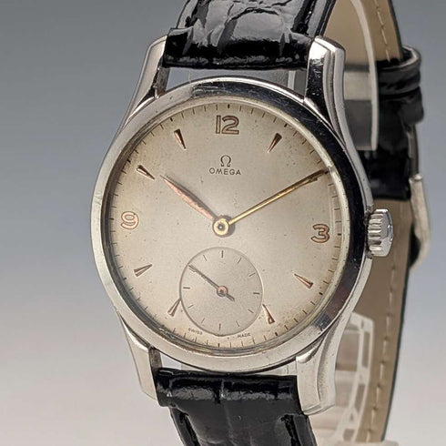 1947 Omega 2488-2 Men's mechanical wristwatch Cal.30T2PC 35mm stainless steel case
