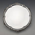 Late 19th Century British Antique Silver Plate Card Tray, Diameter 19cm