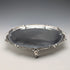 Late 19th Century British Antique Silver Plate Card Tray, Diameter 19cm