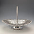 1900 British antique silver plate basket with movable handle by Roberts & Belk