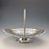 1900 British antique silver plate basket with movable handle by Roberts & Belk