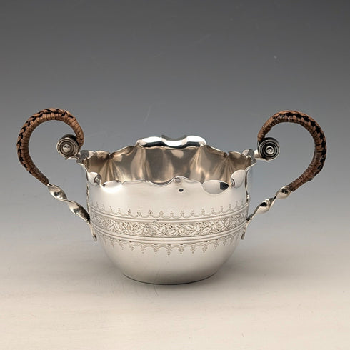 19世紀後半 英国アンティーク シルバープレート製 バチェラー ティーセット 3点セット Roberts&Belk