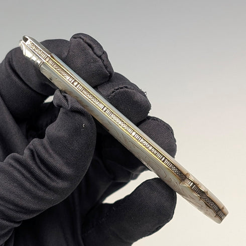 1903 年英國古董白珍珠手柄純銀刀片小刀 Fattorini&Sons