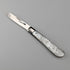 1924 British antique white mother-of-pearl handle, pure silver blade penknife by John Yeomans Cowlishaw