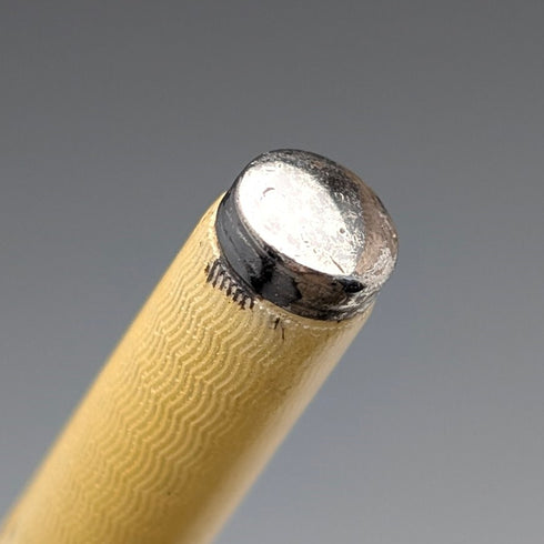 1930 British vintage sterling silver & guilloche enamel push-type pencil