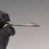 Circa 1900 British antique sterling silver Albert chain, 49g sterling silver medal fob