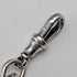 Circa 1900 British antique sterling silver Albert chain, 49g sterling silver medal fob