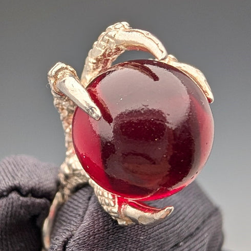 1900年頃 英国アンティーク 純銀製アルバートチェーン 28g クロウ&ボウルフォブ