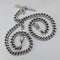 Circa 1914 British antique sterling silver double Albert chain, 53g, no fob