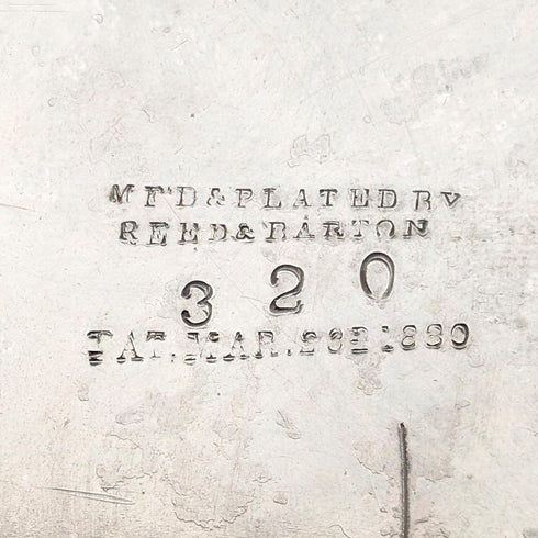 19 世紀末美國古董鍍銀懷錶支架與配件盒 Reed & Barton