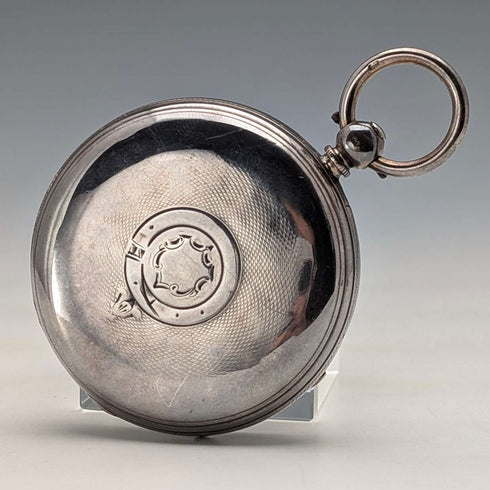 1862 British antique decorative dial key-wound pocket watch, diameter 53mm, in good working order