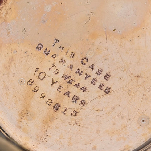 1920 年代英國古董 Russell 懷錶鍍金獵人錶殼使用狀況良好