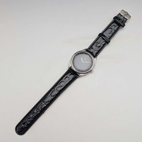 1945 Omega 2421/1 Men's Automatic Watch Cal28.10RA Black Dial 35mm Stainless Steel Case Good Working Condition