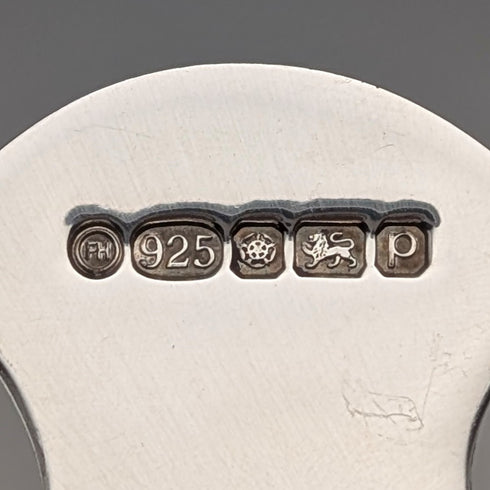 2014年 英国 純銀製 手型デザイン ティーキャディースプーン Francis Howard