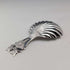 1910 British antique sterling silver tea caddy spoon William Hutton