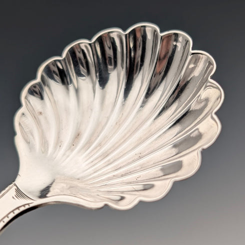 1910年 英国アンティーク 純銀製 ティーキャディースプーン William Hutton