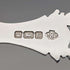 1910 British antique sterling silver tea caddy spoon William Hutton