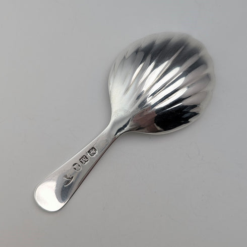 1807年 英国アンティーク 純銀製 ティーキャディースプーン George Wintle