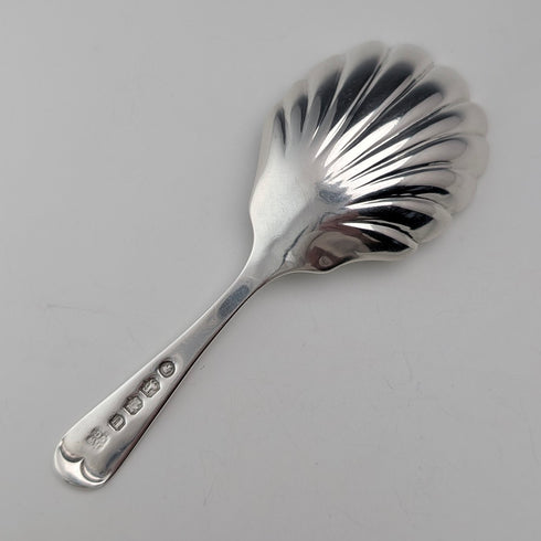 1876年 英国アンティーク 純銀製 ティーキャディースプーン Josiah Williams