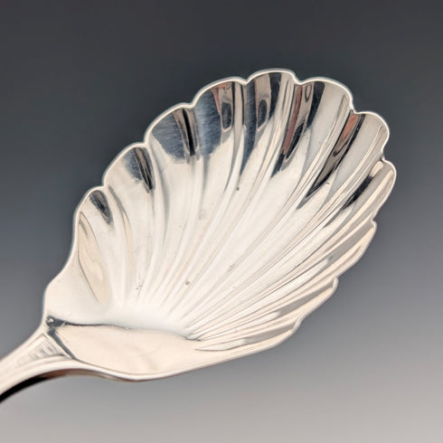 1876年 英国アンティーク 純銀製 ティーキャディースプーン Josiah Williams