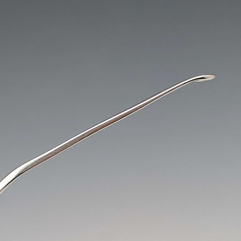 1876 British antique sterling silver tea caddy spoon by Josiah Williams